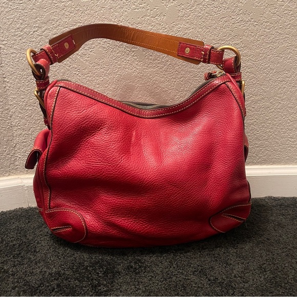 Dooney & Bourke Florentine Leather Side Pocket Hobo - Picture 10 of 12